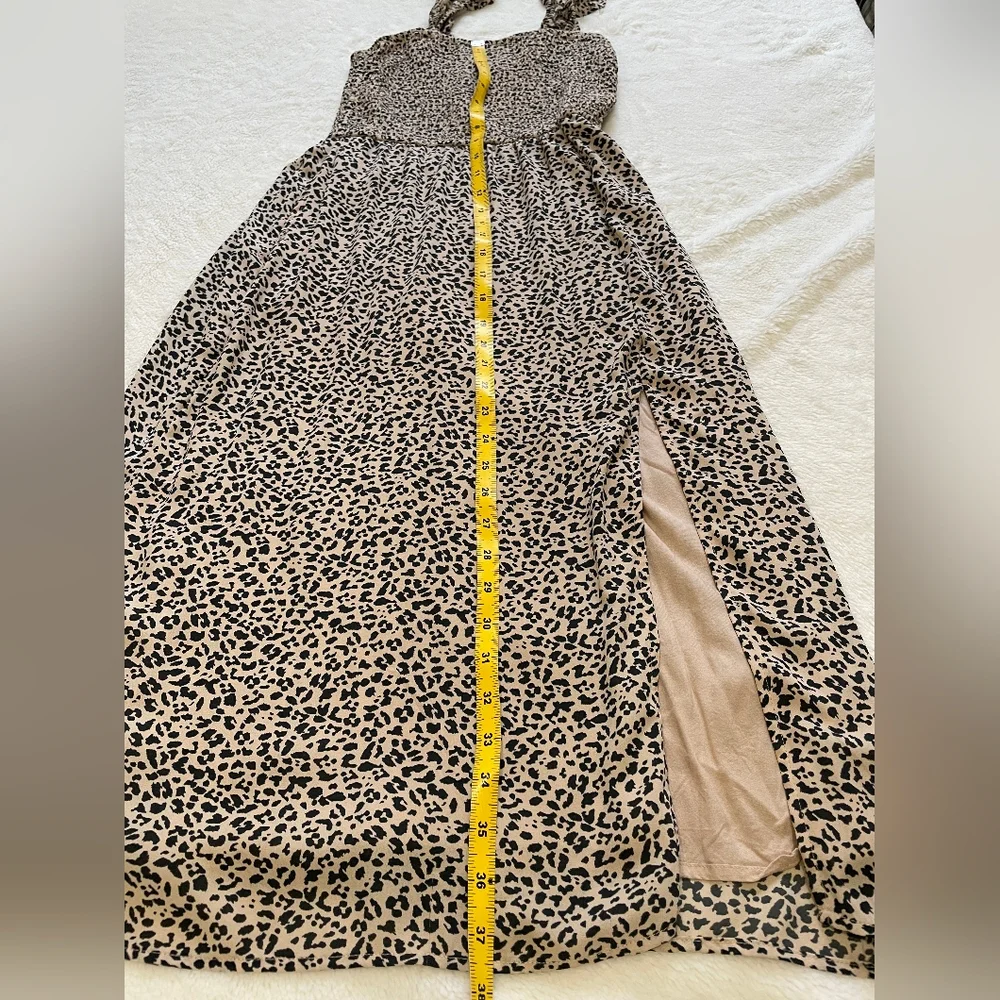 Abercombrie & Fich Leopard Print Maxi Dress Size S